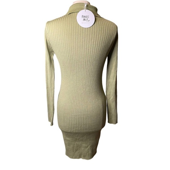 Princess Polly NEW Talia Sweater Mini Dress Pistachio Green Size M/L - Picture 8 of 9